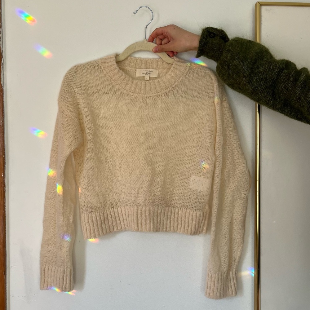 Sézane Keith jumper in Ivory, size S!
